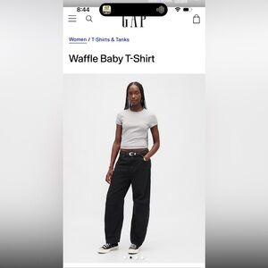 XL Tall grey waffle tshirt